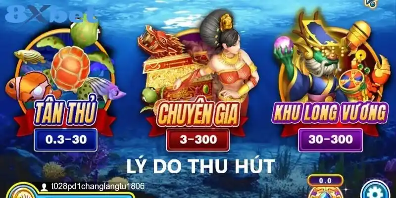 Lý do sảnh bắn cá tại 8XBET thu hút