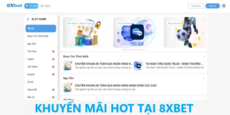 Khuyến mãi hot tại 8XBET